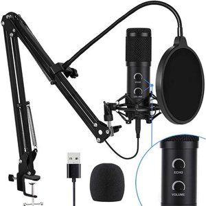 Upgraded USB Condenser Microphone for Computer, Great for Gaming, Podcast